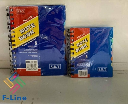 Note Book SBT A5 et A6 / 2500 FCFA